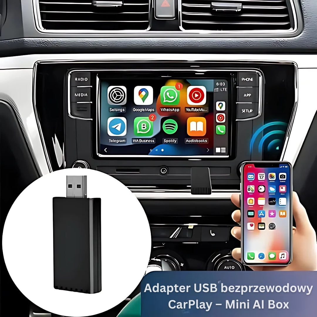 EasyPlay | CarPlay i Android Auto bezprzewodowo | USB-A i USB-C
