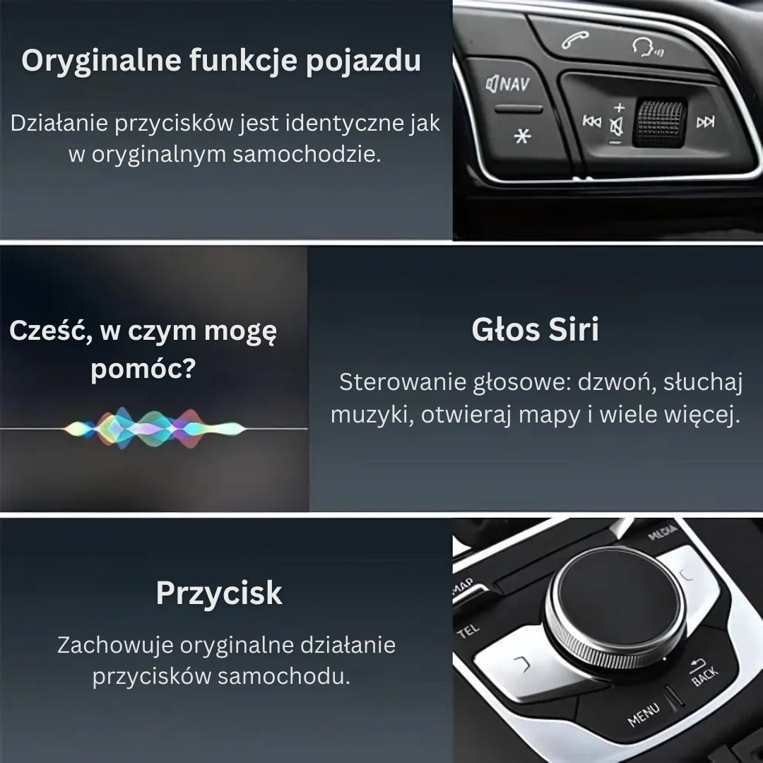 EasyPlay | CarPlay i Android Auto bezprzewodowo | USB-A i USB-C