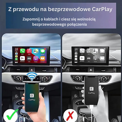 EasyPlay | CarPlay i Android Auto bezprzewodowo | USB-A i USB-C