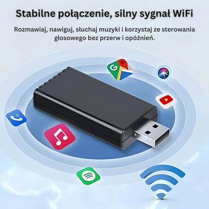 EasyPlay | CarPlay i Android Auto bezprzewodowo | USB-A i USB-C